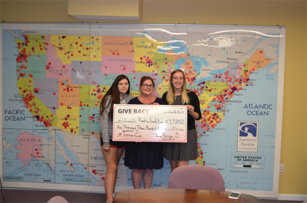 TEAM REIGN visits the Jeannette Rankin Foundation